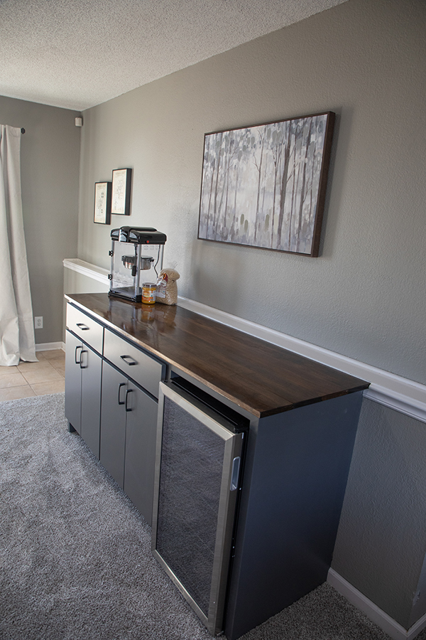 Mankato basement remodel with new dry bar